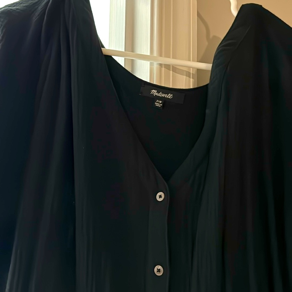 Madewell gauze button down maxi dress